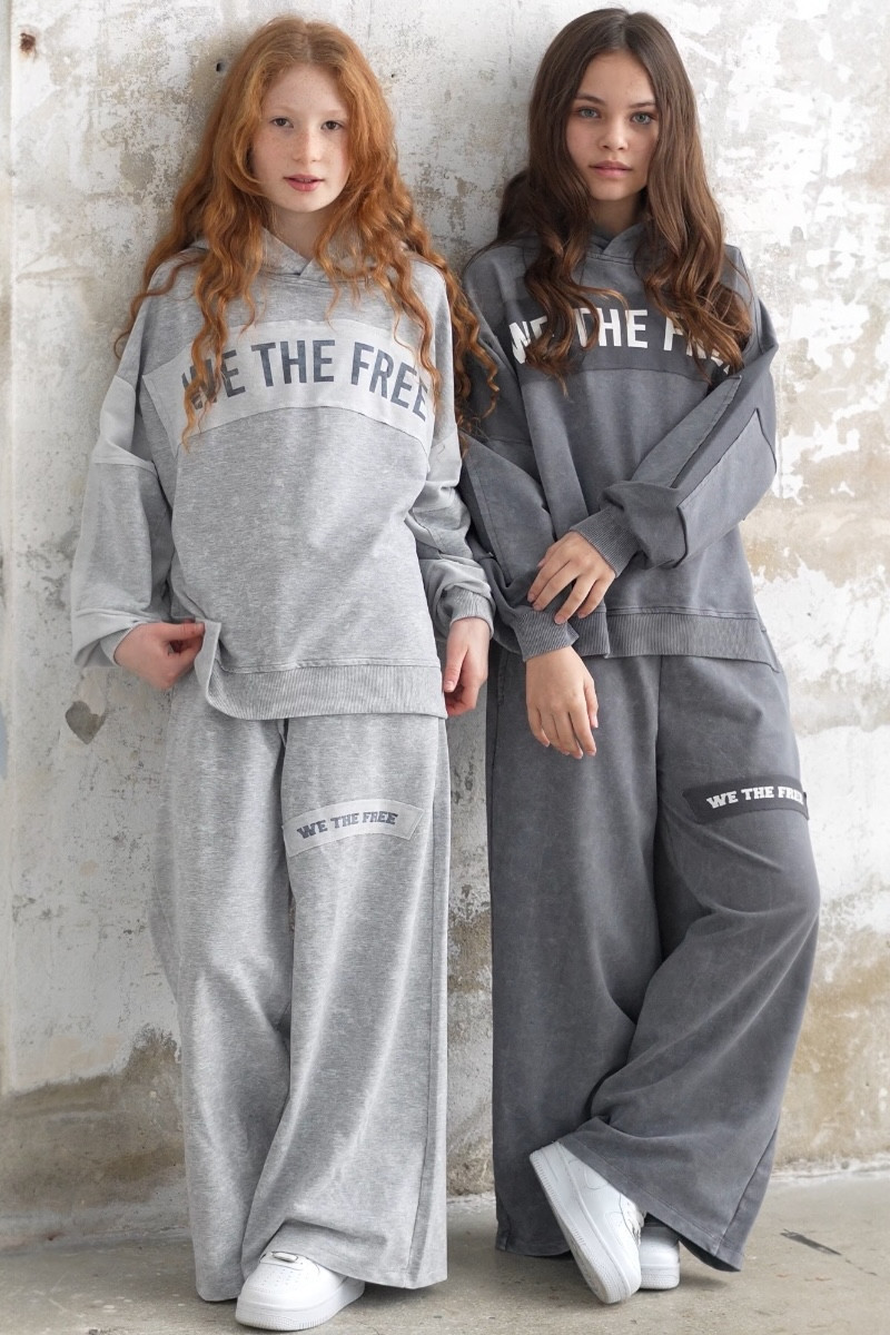 Komplet We The Free jasny szary
