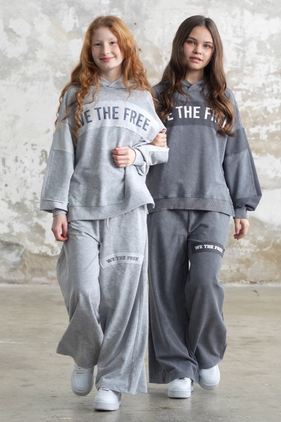 Komplet We The Free jasny szary