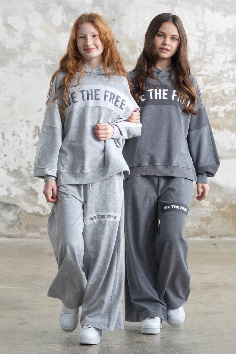 Komplet We The Free jasny szary