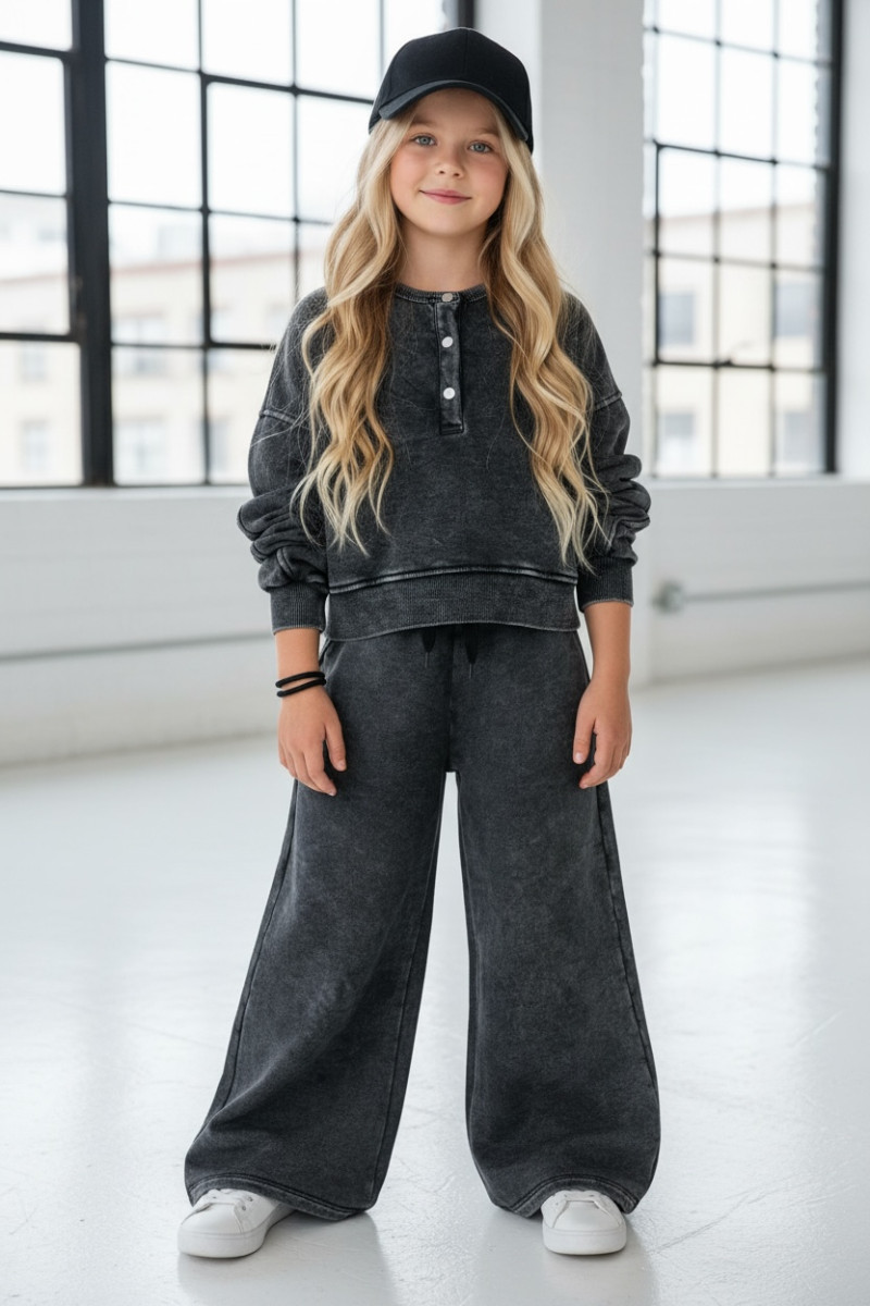 Komplet Chicago Style Ciemny Szary