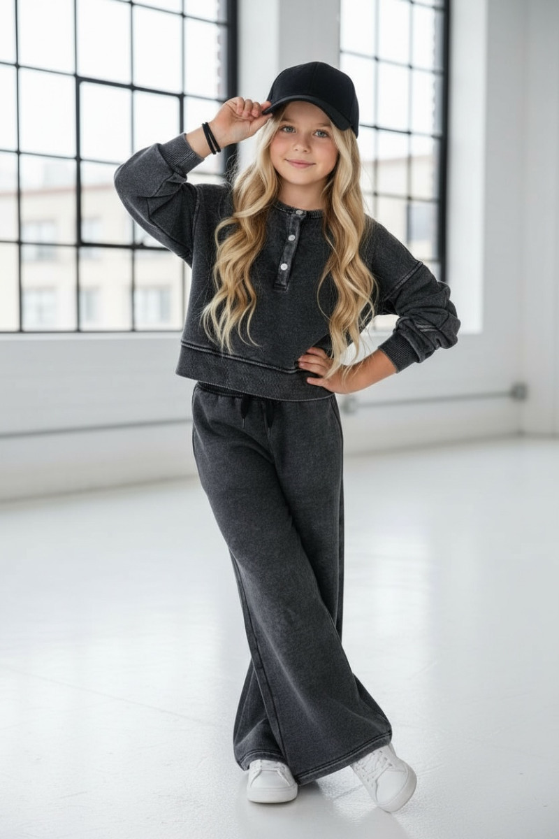 Komplet Chicago Style Ciemny Szary