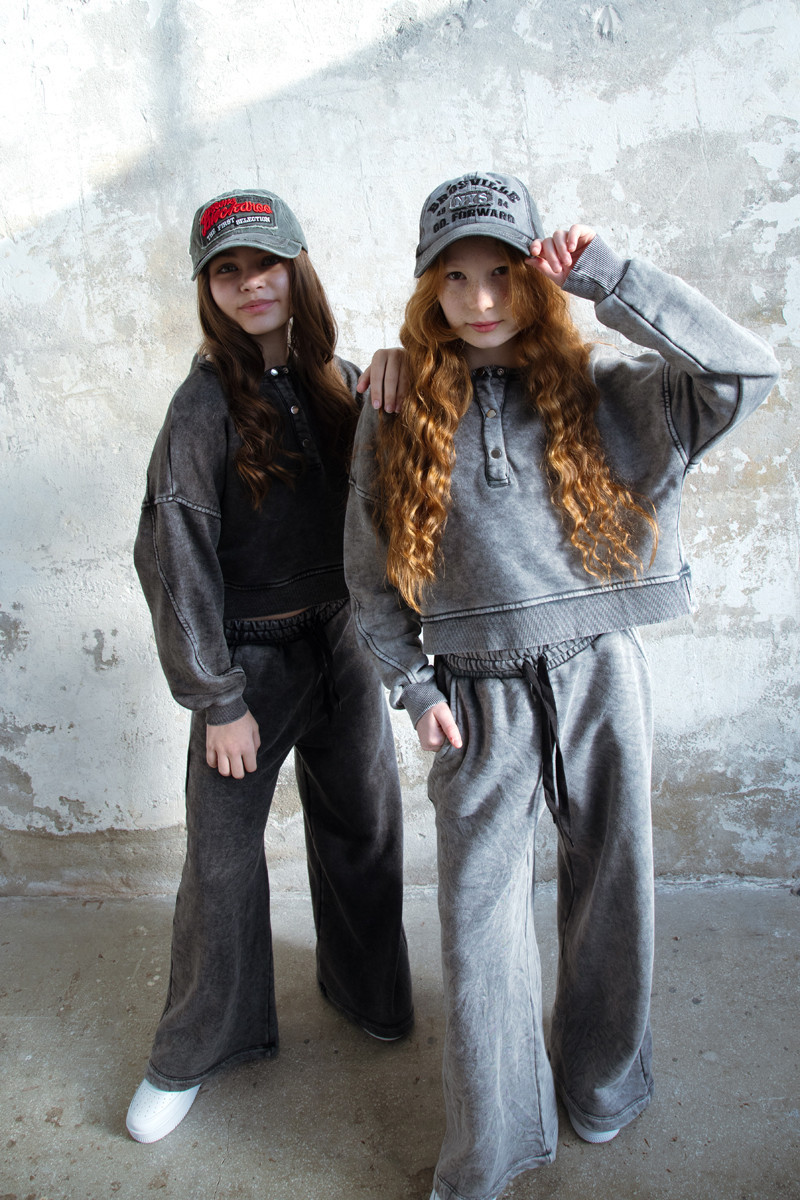 Komplet Chicago Style Ciemny Szary