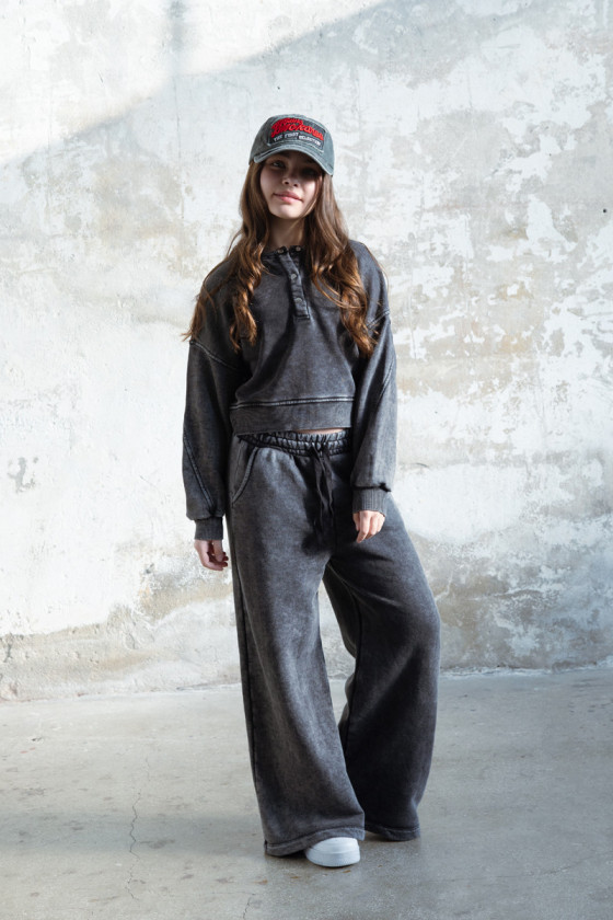 Komplet Chicago Style Ciemny Szary