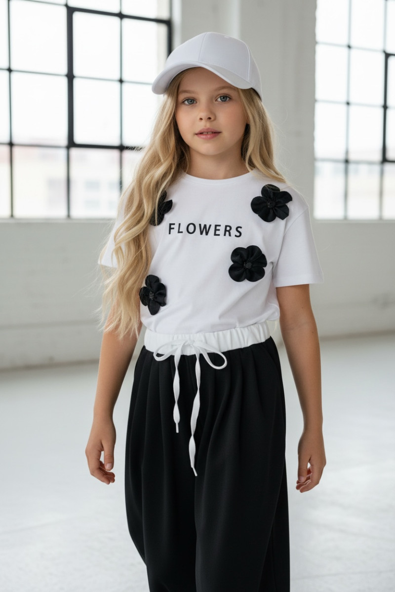 Bluzka biała dziewczęca Oktawia