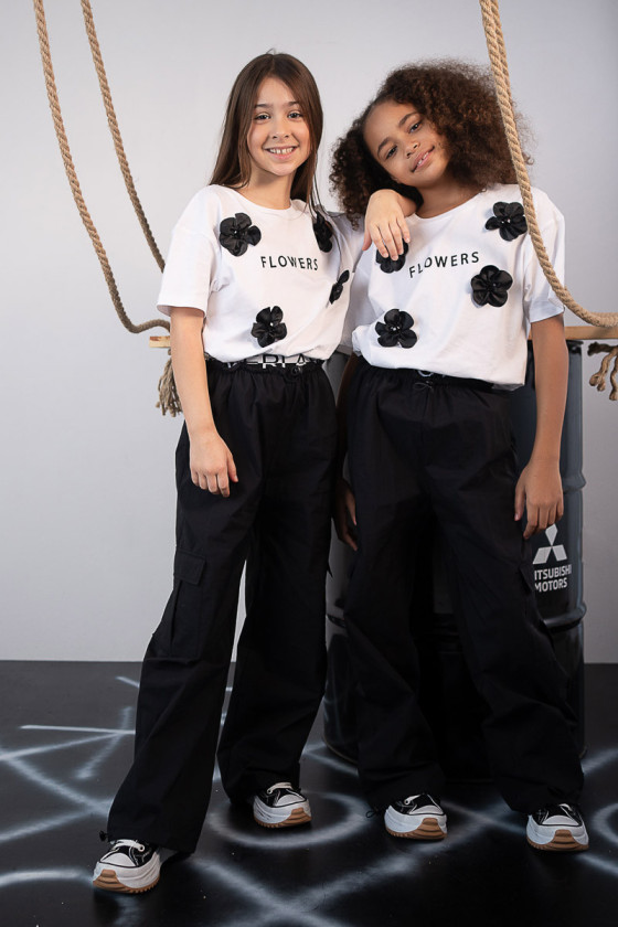 Bluzka biała dziewczęca Oktawia