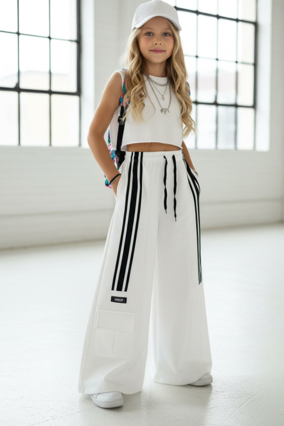 Spodnie dresowe Sisi śmietanka