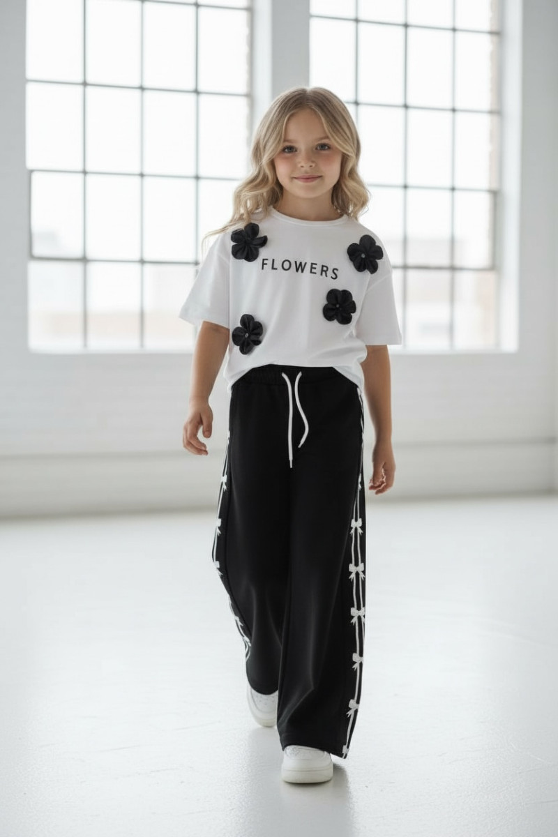 Spodnie dresowe Kokardki czarne