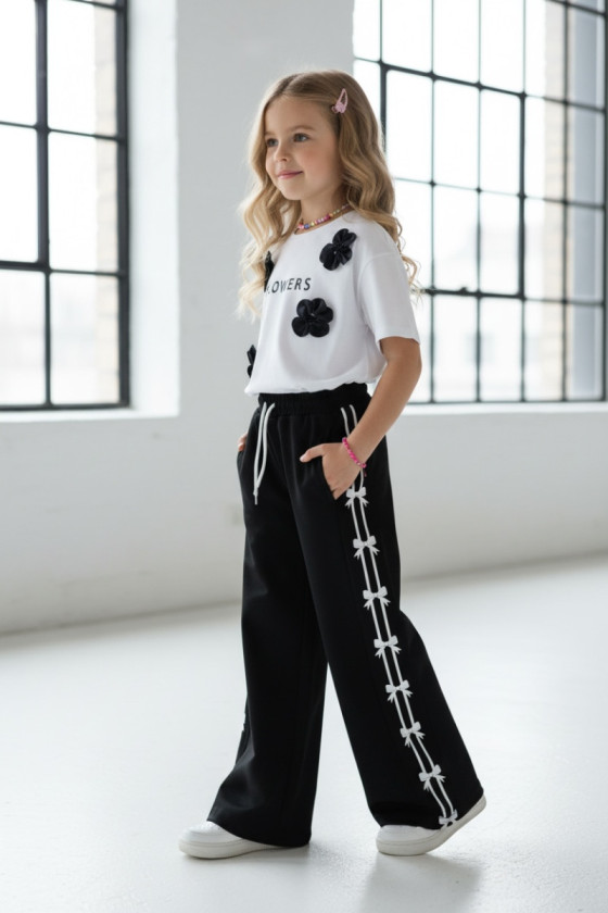 Spodnie dresowe Kokardki czarne