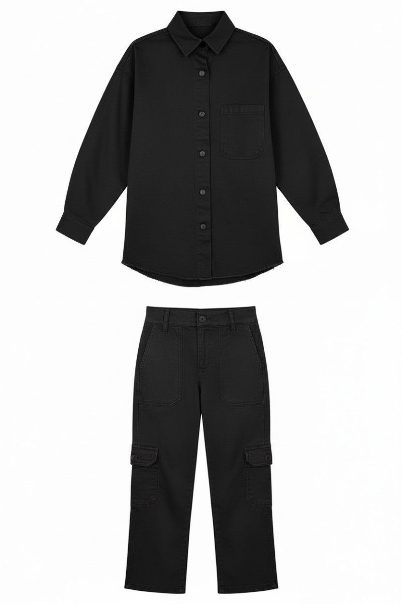 Komplet dla dziewczynki Nadia czarny