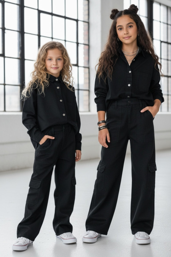 Komplet dla dziewczynki Nadia czarny