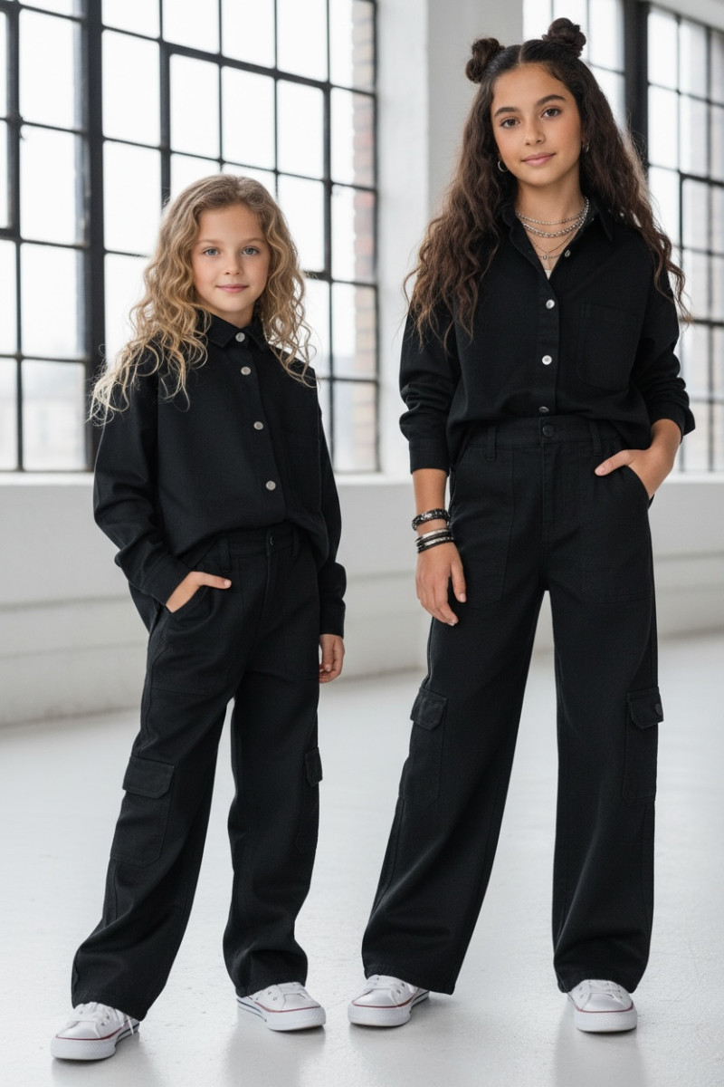 Komplet dla dziewczynki Nadia czarny