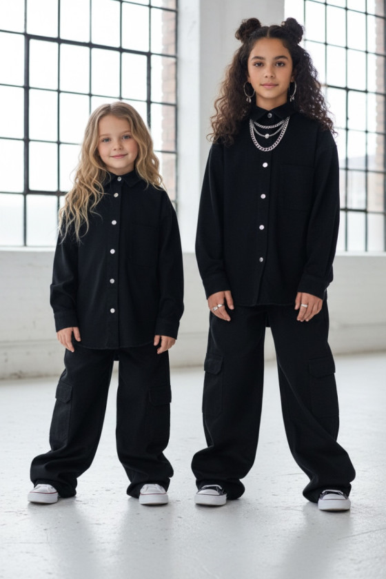 Komplet dla dziewczynki Nadia czarny