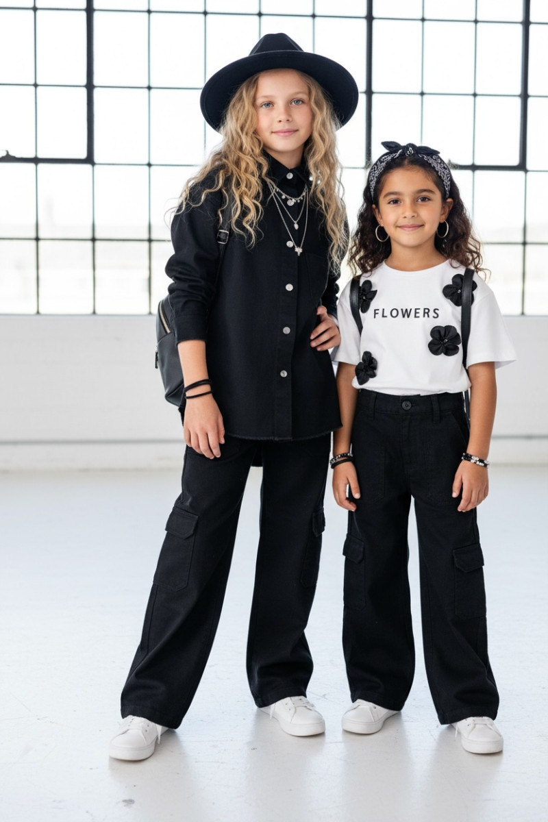 Komplet dla dziewczynki Nadia czarny