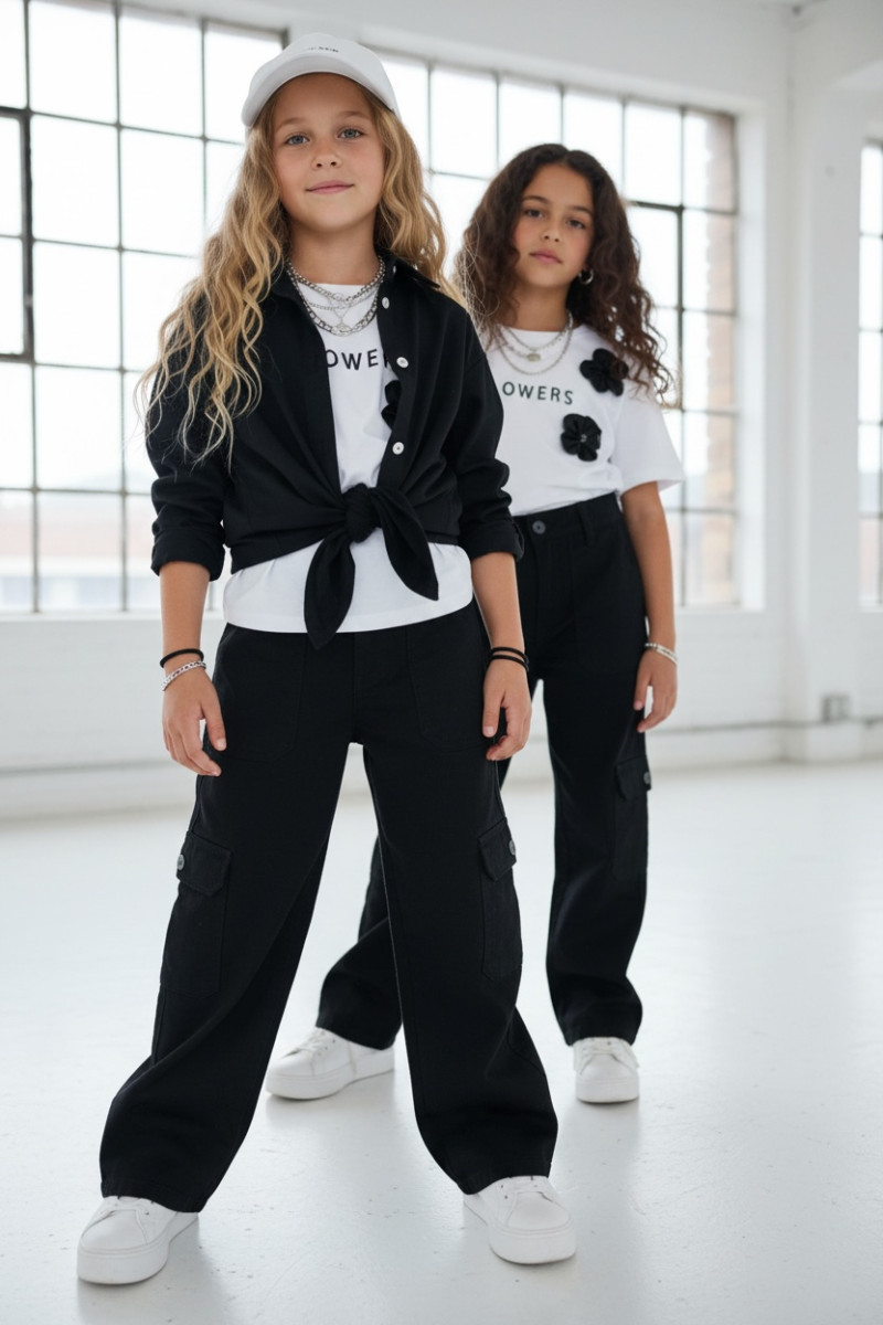 Komplet dla dziewczynki Nadia czarny