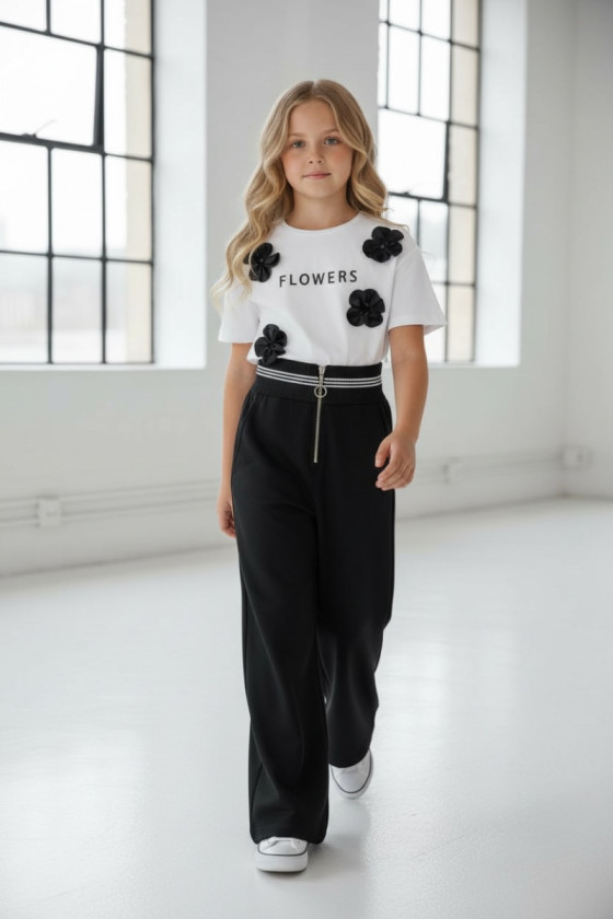 Spodnie czarne dla dziewczynki Susan
