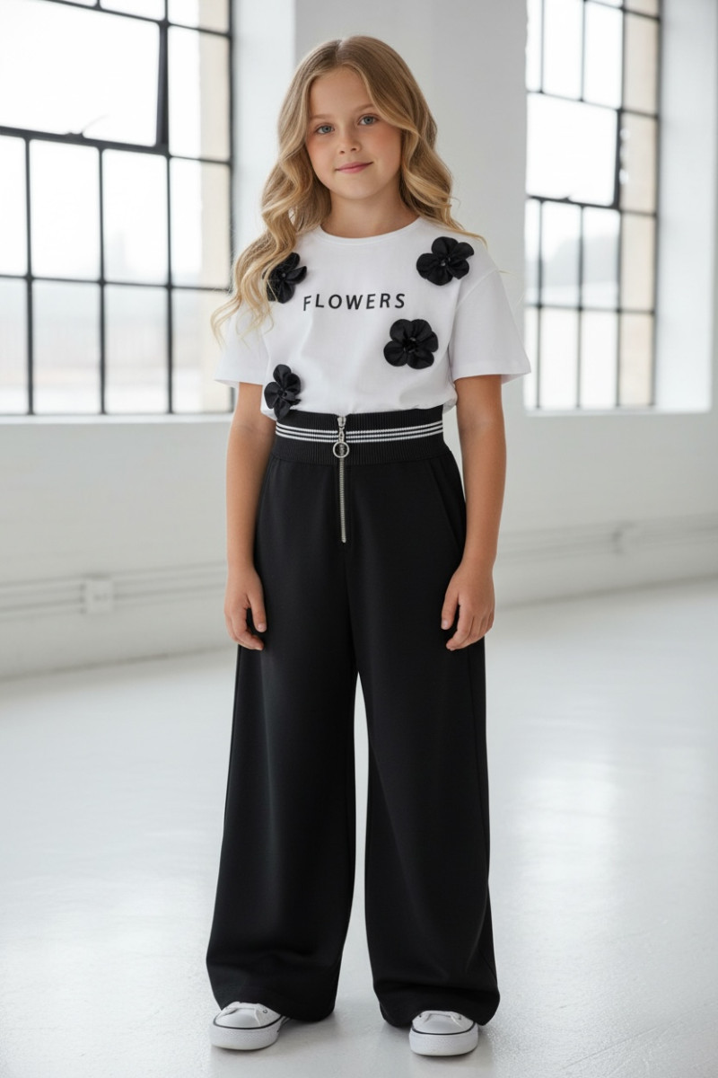 Spodnie czarne dla dziewczynki Susan