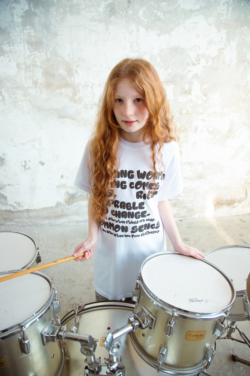 Długi T-shirt dla dziewczynki Change