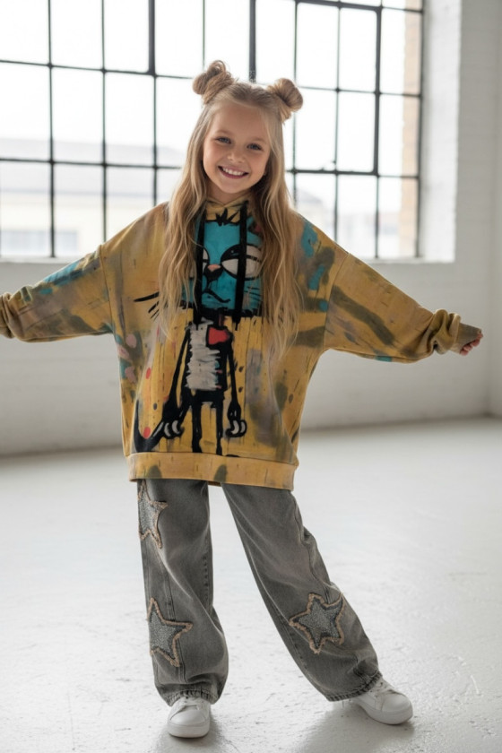 Bluza Kici Miau bawełna pętelkowa Kitty