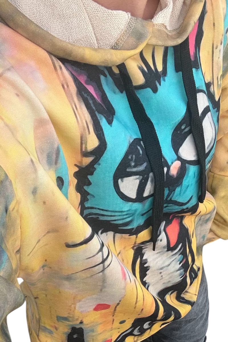 Bluza Kici Miau bawełna pętelkowa Kitty