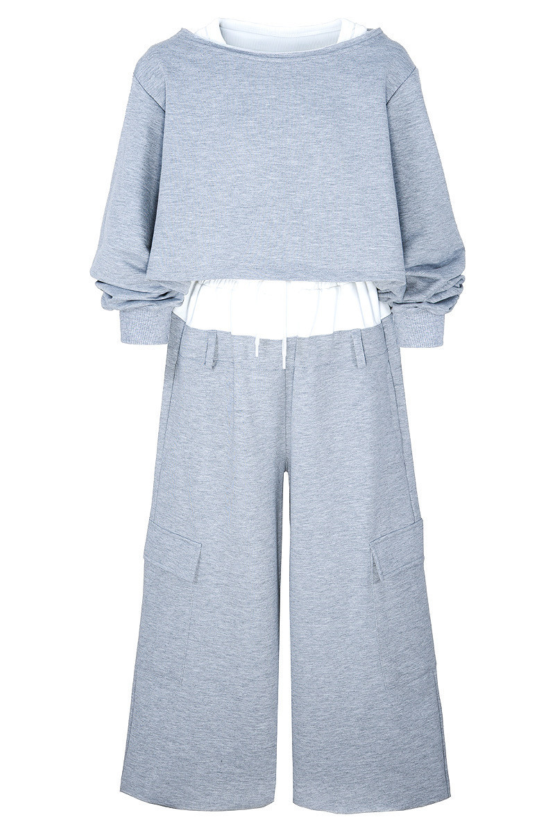 Komplet 3-częściowy dzewczęcy Emma buza, top, spodnie