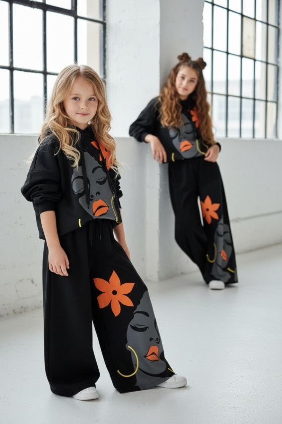 Komplet dla dziewczynki Boni czarny