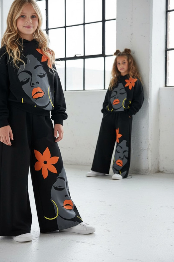 Komplet dla dziewczynki Boni czarny