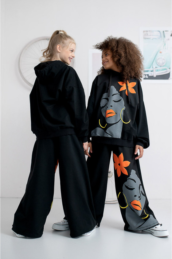 Komplet dla dziewczynki Boni czarny