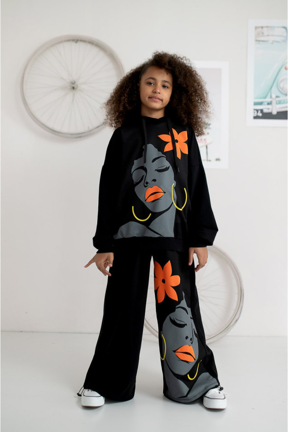 Komplet dla dziewczynki Boni czarny