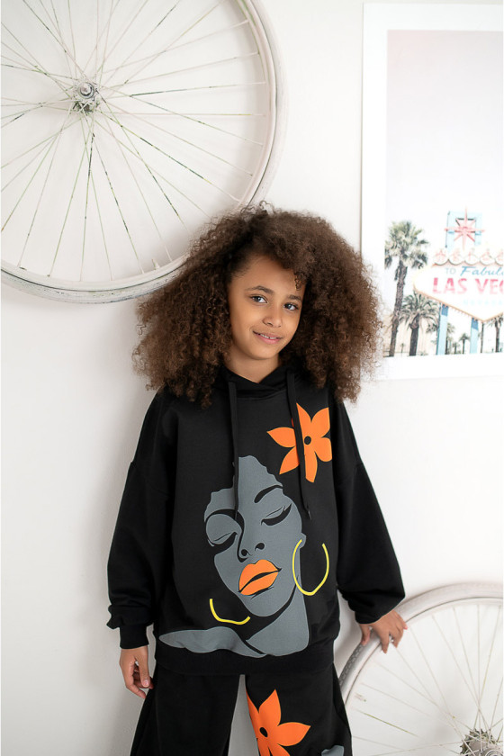 Komplet dla dziewczynki Boni czarny