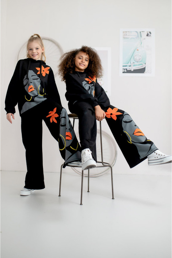 Komplet dla dziewczynki Boni czarny