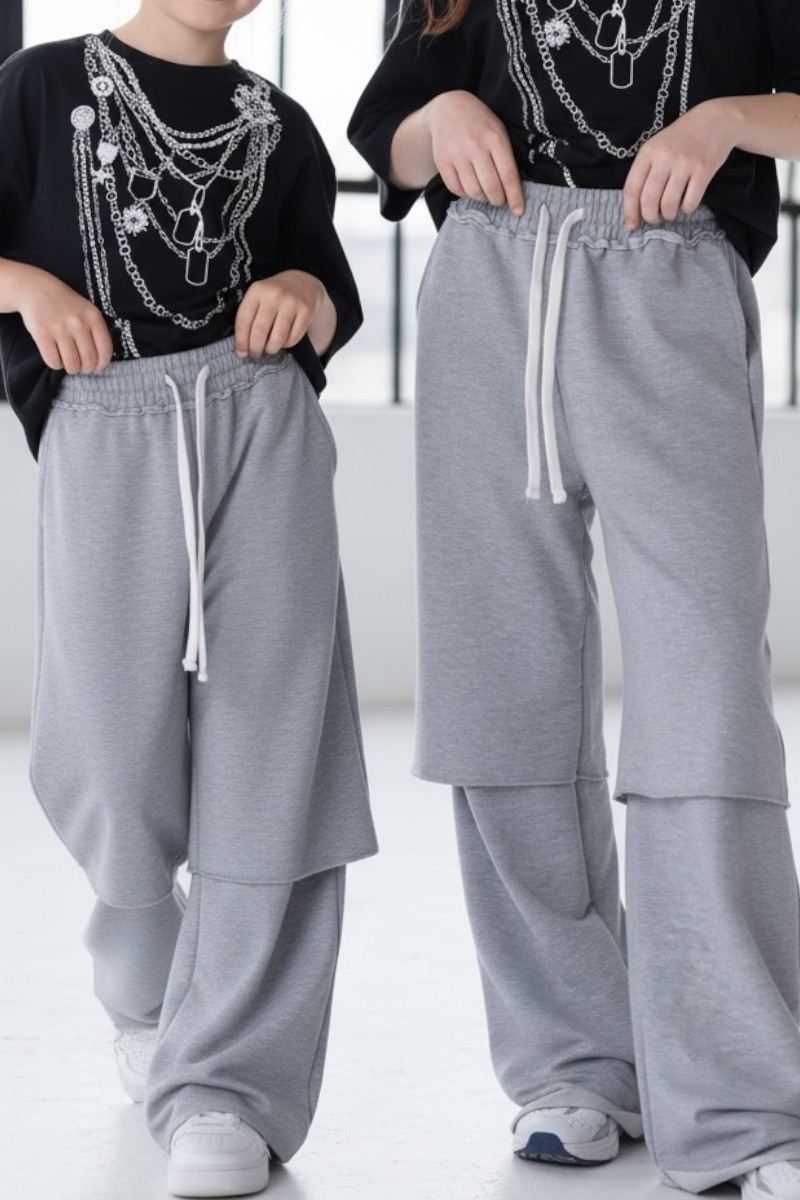 Spodnie dresowe Double szare