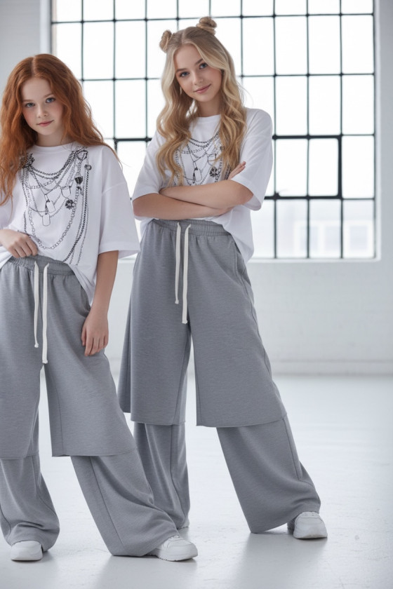 Spodnie dresowe Double szare