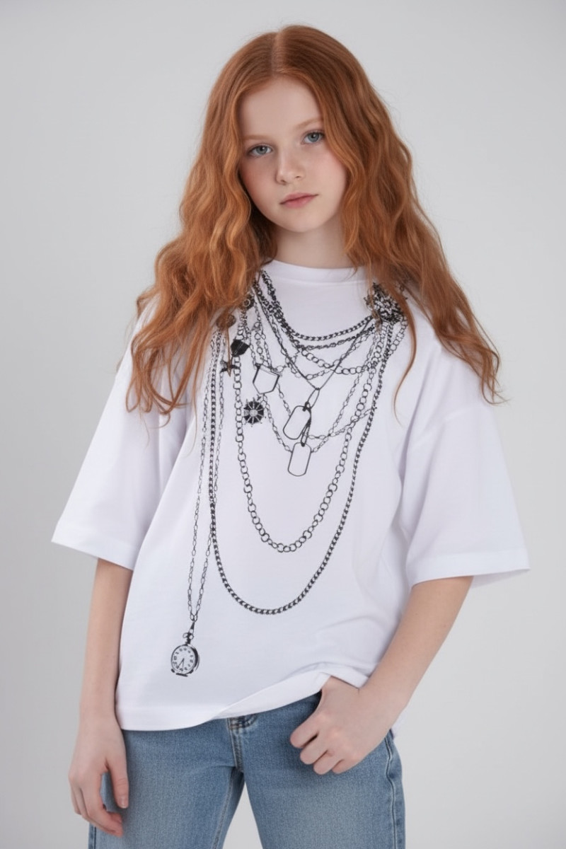 T-shirt Biżu Biały