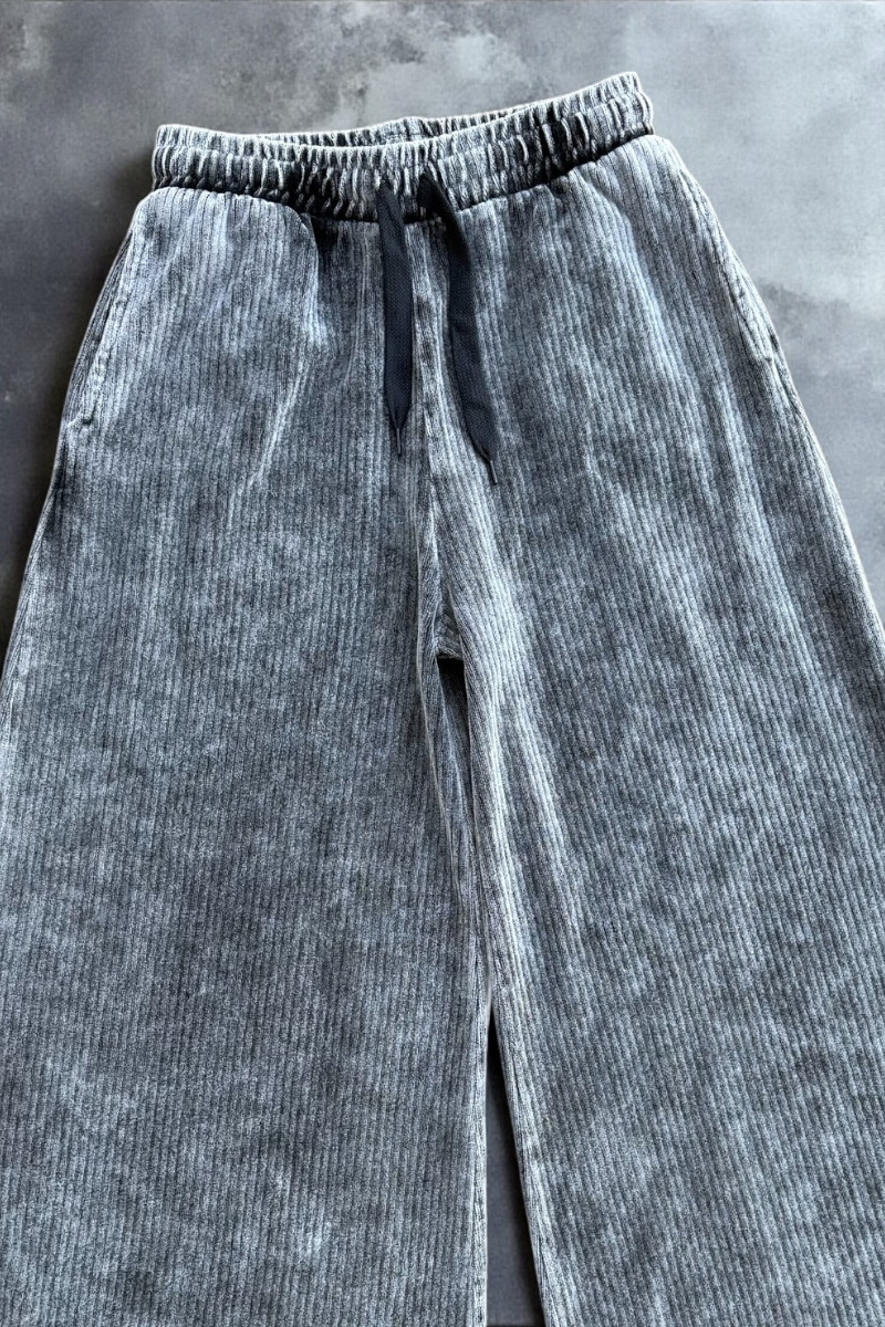 Komplet bluza i spodnie Welur Prążkowany