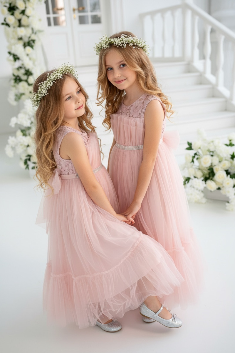 Sukienka balowa dla dziewczynki sukienka na przebranie sukienka komunijna komunia sukienka dla druhny sukienka weselna odzież dz