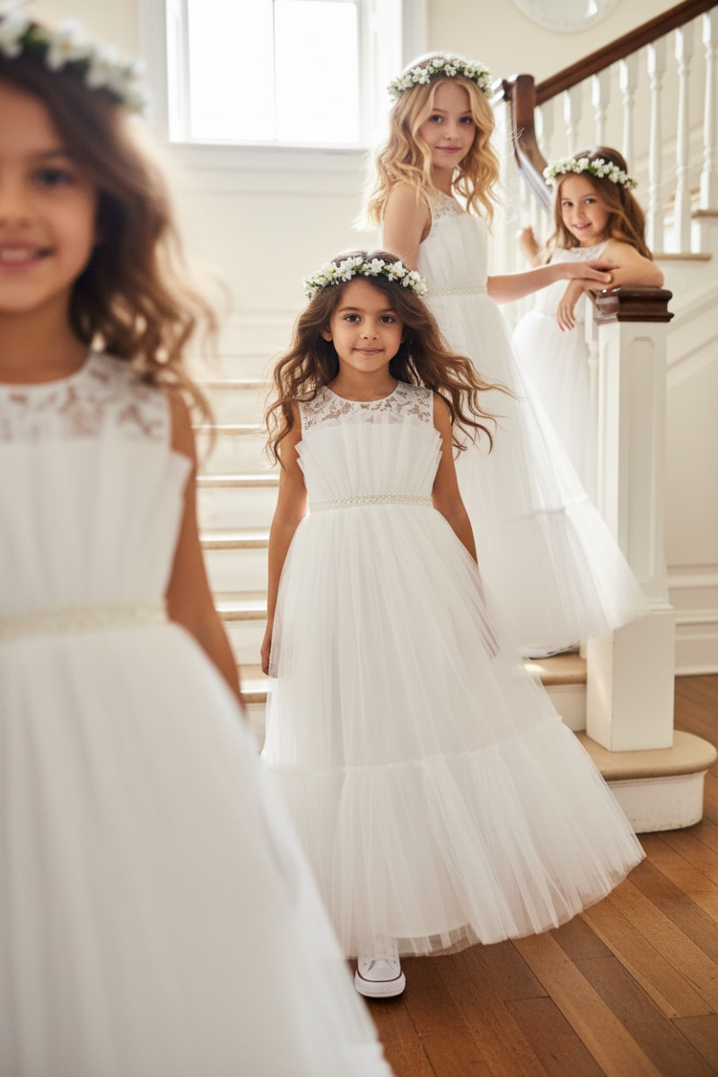 Sukienka balowa dla dziewczynki sukienka na przebranie sukienka komunijna komunia sukienka dla druhny sukienka weselna odzież dz