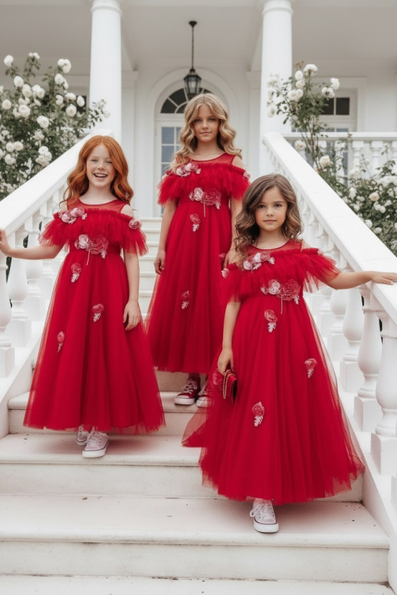 Sukienka z torebką Rossy czerwona