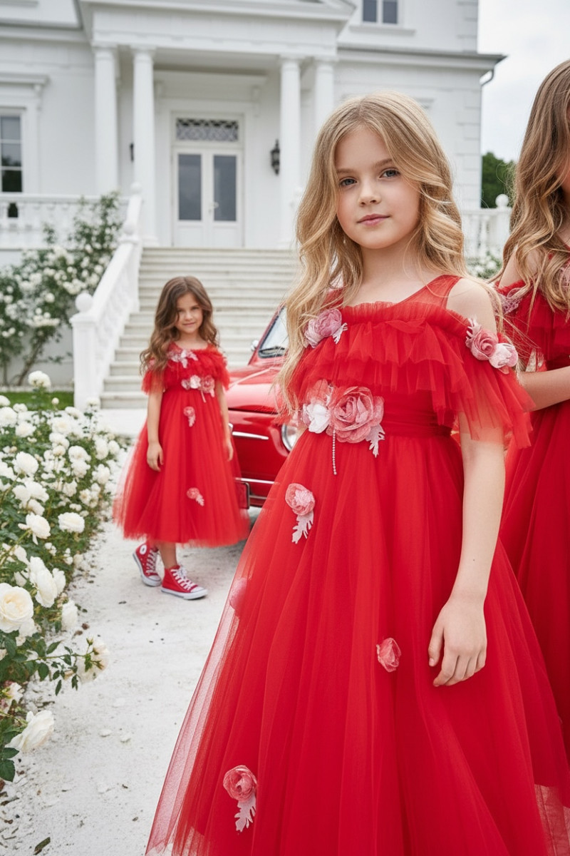 Sukienka z torebką Rossy czerwona