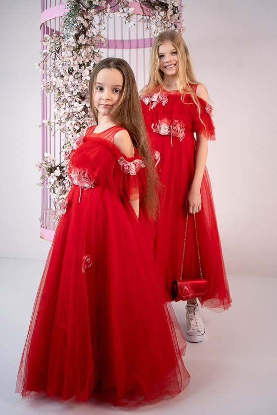 Sukienka z torebką Rossy czerwona