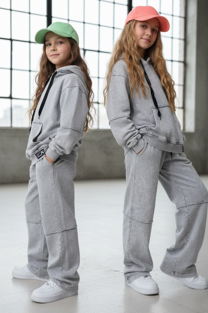 Komplet bluza i spodnie Energy Flow jasny szary