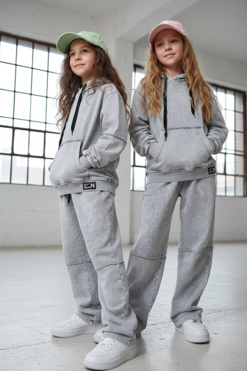 Komplet bluza i spodnie Energy Flow jasny szary