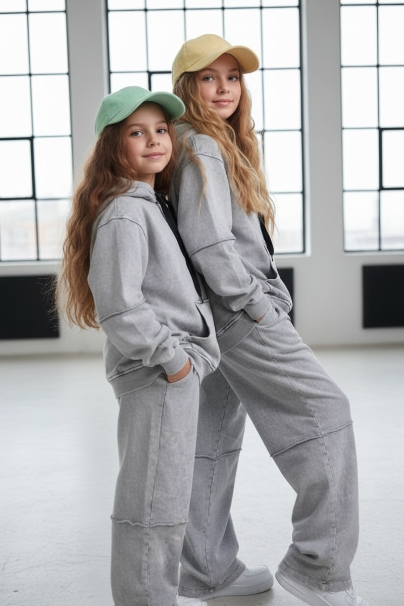 Komplet bluza i spodnie Energy Flow jasny szary