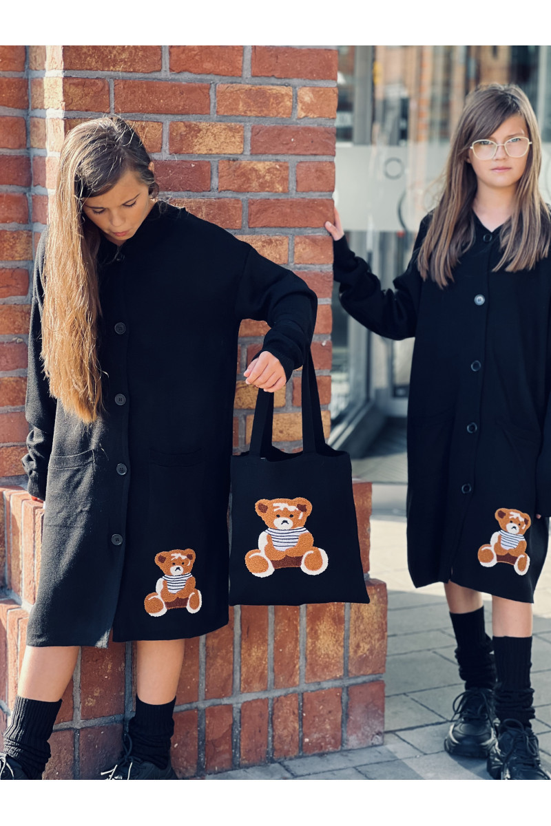 Kardigan 2w1 z torebką Hug Me