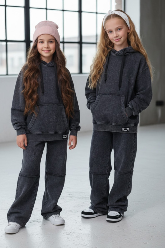 Komplet bluza i spodnie Energy Flow ciemny grafit