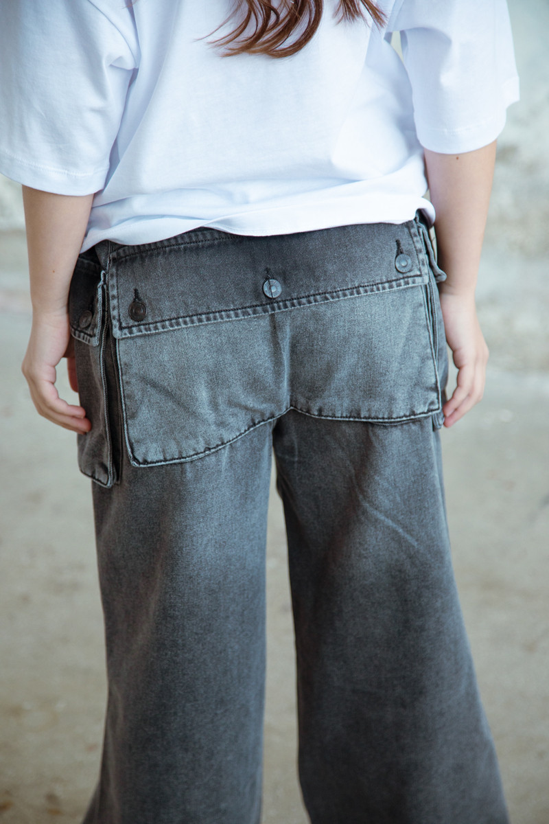 Spodnie jeans Pocet grafit