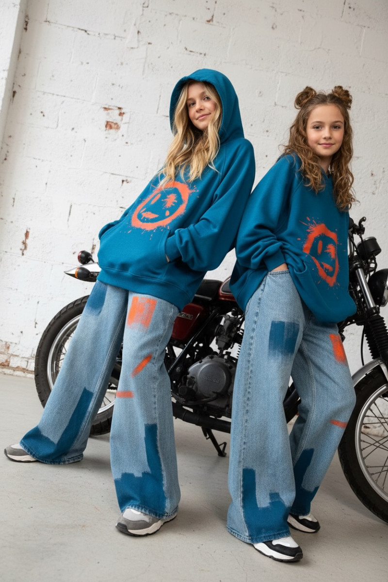 Spodnie jeansowe Hand Paint Orange