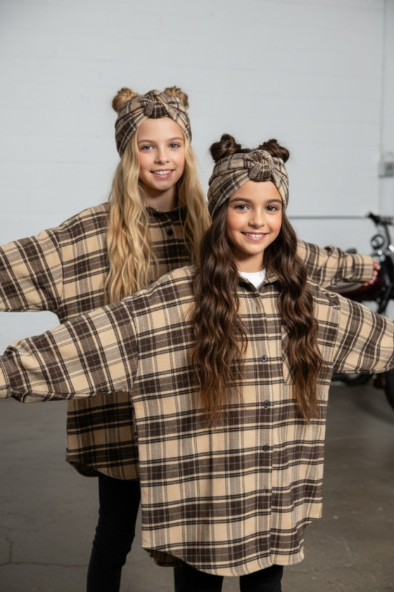 Koszula Tola Brązowa