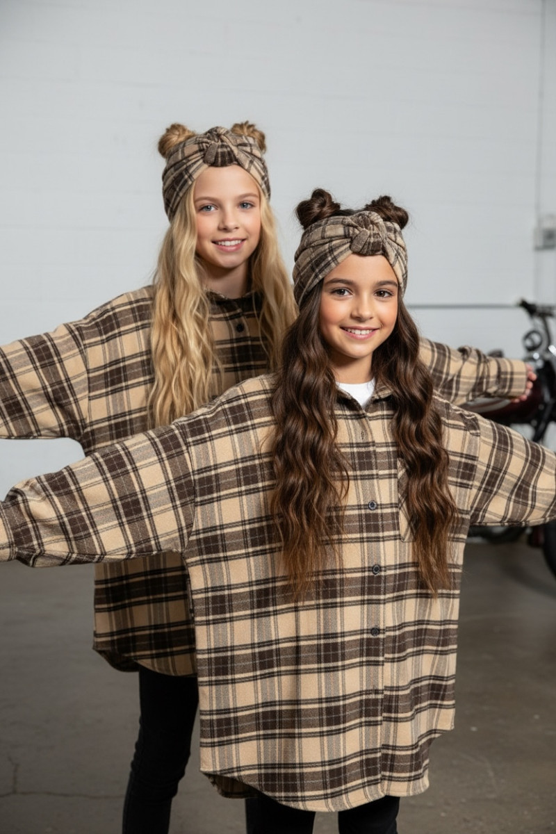 Koszula Tola Brązowa