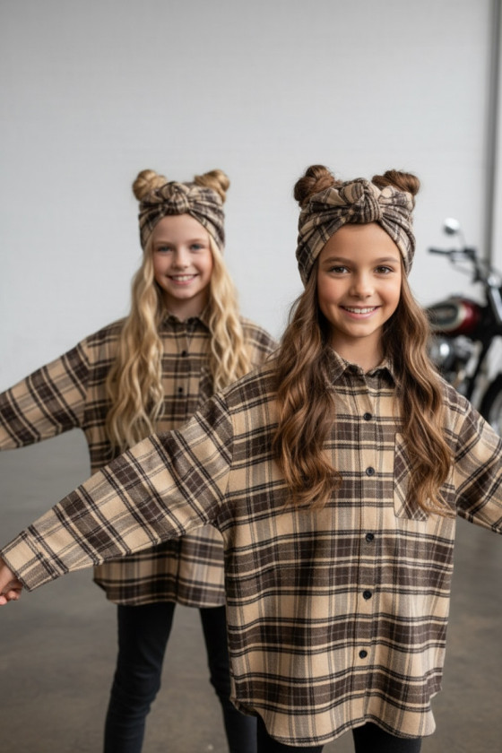 Koszula Tola Brązowa