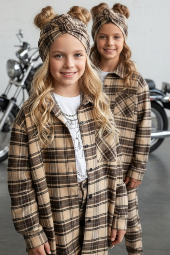 Koszula Tola Brązowa